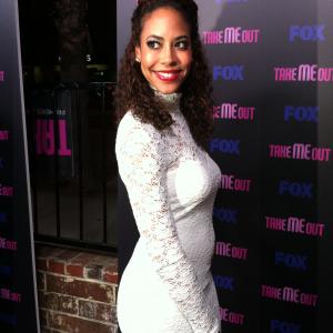 Leslie A. Hughes at Premiere party of Take Me Out on FOX