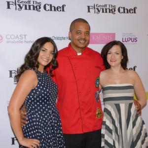 Lauren Salandra with Chef Geoff and good friendactress Jessica Amal at the Lupus Foundation of America Benefit