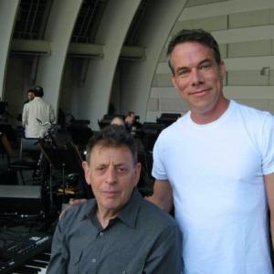 Dress rehearsal at the Hollywood Bowl with Phillip Glass and the LA Phil.