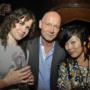 Dalila Droege, Graham Leggat, Atsuko Okatsuka at the LiTTLEROCK after party at the 2010 AFI Fest.