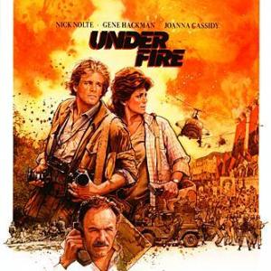 Ed Harris Nick Nolte and Joanna Cassidy in Under Fire 1983