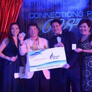 Here I am (far left) with the winner of the Bangkok Airways complimentary flight recipient, Bangkok Airways representative and K. Pang (Director of Thailand's TCEB).