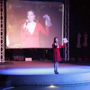 Ms. Able hosting the annual awards dinner for the HSBC Group on one of the 2-night event.