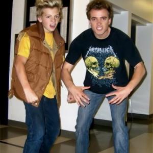 Anton Troy and Ross Lynch as a younger Anton in Grapple