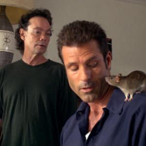 Kevin Keresey (right) and Michael McGee (left) in a scene from The Rat Thing (2007)