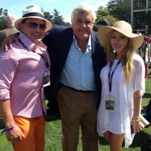 Steven Jay and Jay Leno with Julia Faye West