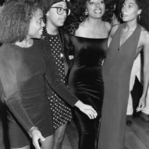 Diana Ross and Daughters, Rhonda, Tracee, and Cudney at a party following opening performance at Radio City Music Hall 1991