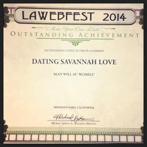 Voted Outstanding Guest Actor in a Comedy at LA WebFest 2014.