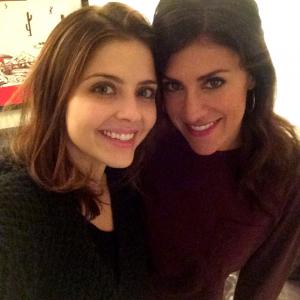 On the Days of Our Lives set with Jen Lilley