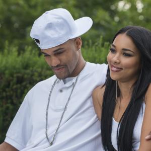 Still of Alexandra Shipp and Anthony Grant in Aaliyah: The Princess of R&B (2014)