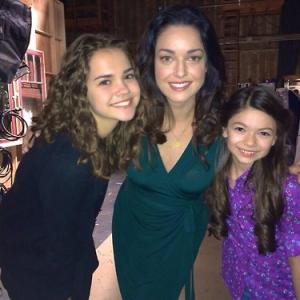 Nikki Hahn behind the scenes of The Fosters with Maia Mitchell and Sadie Alexadru  2013 Role Young Callie