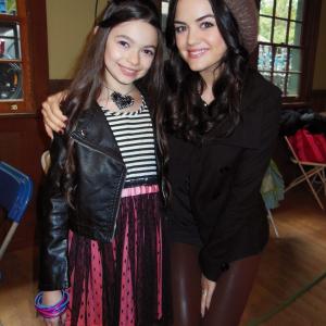 Nikki Hahn and Lucy Hale in 