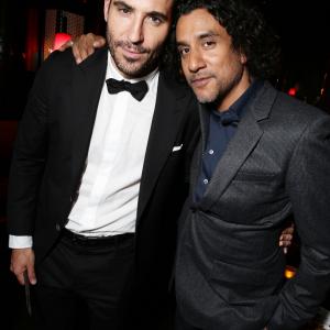 Naveen Andrews and Miguel Ángel Silvestre at event of Sense8 (2015)