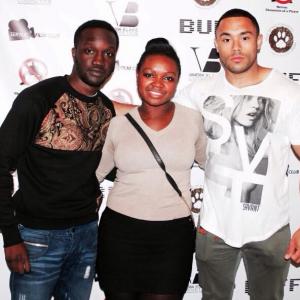 Joshua Osei, Marie Laure and Arnold Oceng at the Urban Film Festival.