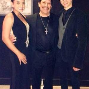 Danny Trejo, Chase Austin and Elena at 20 Feet Below: The Darkness Descending Premiere