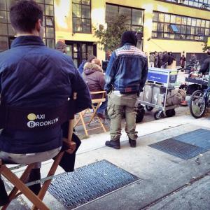 On the set of Taxi Brooklyn