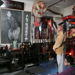 Medallion of Kung Fu on set with Gordon Liu