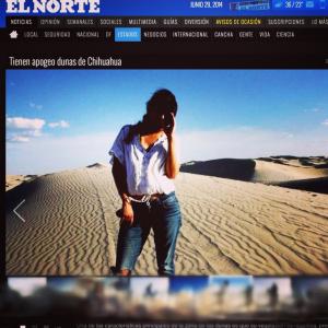 Isis is captured by the lens of an important reporter of the prestigious Mexican newspaper, El Norte, on the Dunes of Chihuahua, Mexico.