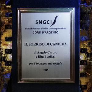 Nastri DArgento 2015 IL SORRISO DI CANDIDA Candidas smile is Silver Short for social engagement
