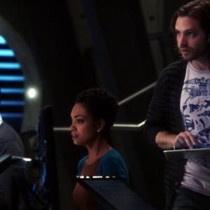 Still of Samy Osman Lyndie Greenwood Aaron Stanford in Nikita Intersection Episode 307  Released January 18th 2013