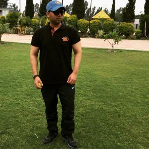 Syed Faiz Mubarak at Woodz Inn Cricket Ground, Bhopal