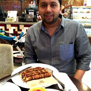 Syed Faiz Mubarak at Second Cup the mall of Emirates Dubai