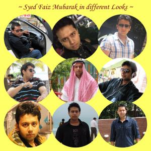 Syed Faiz Mubarak in different Looks