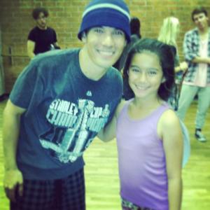 Training with dancer/choreographer Chucky Klapow (This is It, High School Musicals)