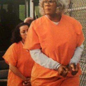 Im walking behind Tyler Perry on Madea Goes To Jail This pic made it to the pages of Peoples magazine in 2009
