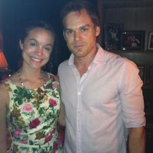 Actors Melanie Booth and Michael C Hall