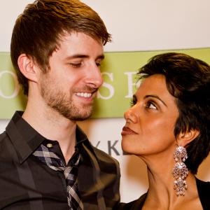 Filmmaker Ryan Logan and Fawzia Mirza at the World Premiere of Promise Land Chicago IL AMC River East 21