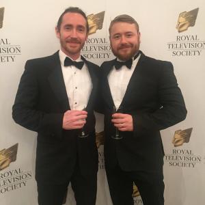 Director Justin Edgar and actor Ian Sharp at the Royal Television Society Awards 2015