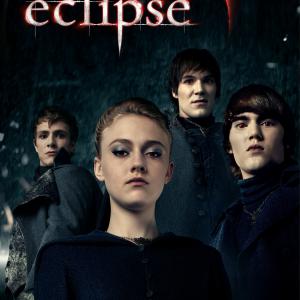 Still of Dakota Fanning Cameron Bright Daniel Cudmore and Charlie Bewley in The Twilight Saga Eclipse 2010