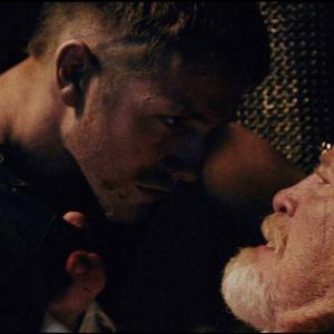 Still of James Cosmo and Charlie Bewley in Hammer of the Gods 2013