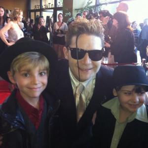 With Corey Feldman on Red Carpet at premiere of Decisions