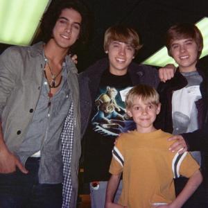 On set with Avan Jogia Victorious Dylan and Cole Sprouse Suite Life on Deck April 2010