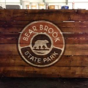 Hand painted State Park sign for The Newsroom
