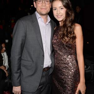 Author John Green  Emma Fuhrmann at an event for Paper Towns