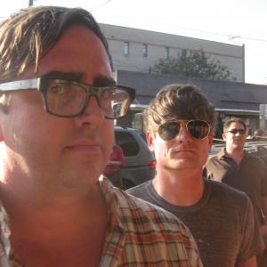 Director Brian Lee Hughes with singer John Dwyer of Thee Oh Sees at SXSW 2009.