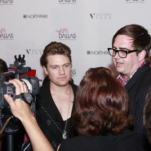 Actor Kanin Howell star of Undone with Director Brian Lee Hughes at the AFI Dallas red carpet for the short film Undone