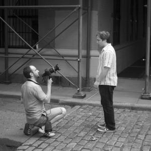 Still of Matthew Dean wood and The Director Oliever Bertin in A woman in New York