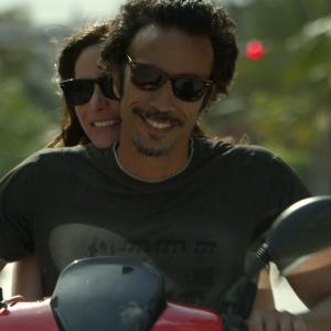 Still of Carlos Leon and Ashley Wolfe in Immigration Tango (2010)