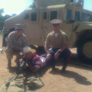 Adrenaline Man aka Andre Relentless Alexsen With the USMC and a 7mm rifle God Bless America and all our Troops !