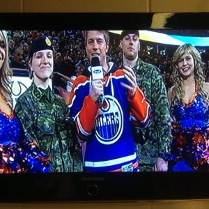 Corey is the ingame host for the Edmonton Oilers