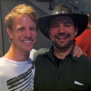 Corey with director Markus Rupprecht