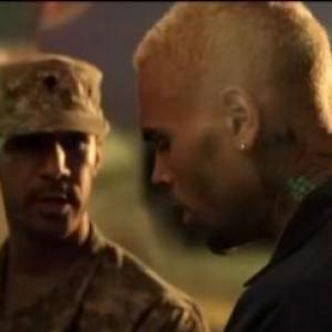 Still of Chris Brown and Cosme Espinoza III in Dont Judge Me music video