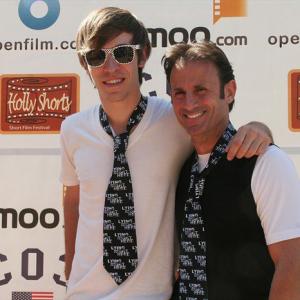 Chad Knutsen and Julian Flynn at event of 6th Annual Hollyshorts Film Festival 2010 World Premiere of Lying Right Here