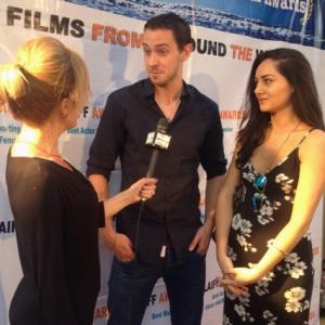 Jack Lowe and Audrey Hamilton at the Los Angeles Independent Film Festival 2015
