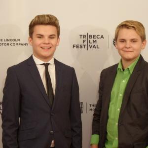 Ryan Hartwig and his brother Reese at the New York Tribeca Film Festival for the premiere of Just Before I Go starring Sean William Scott and directed by Courtney Cox