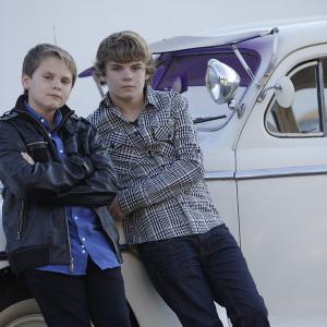 Ryan Hartwig and his brother Reese Hartwig at Cinema Vehicle Services 2011